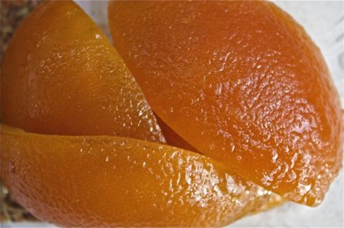 Écorces d'oranges confites, achat fruits